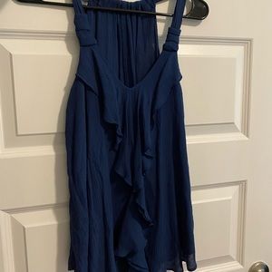 Blue summer tanks with knots